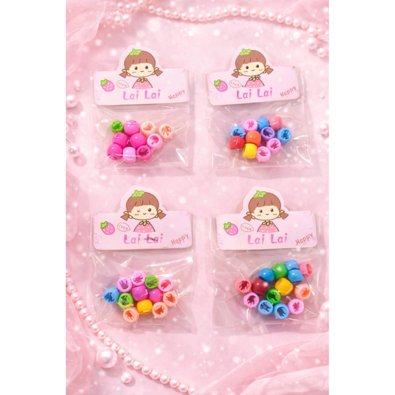 Fashion Alley Beats Hair Claw For Kids Pack Of 10 Pouch 
