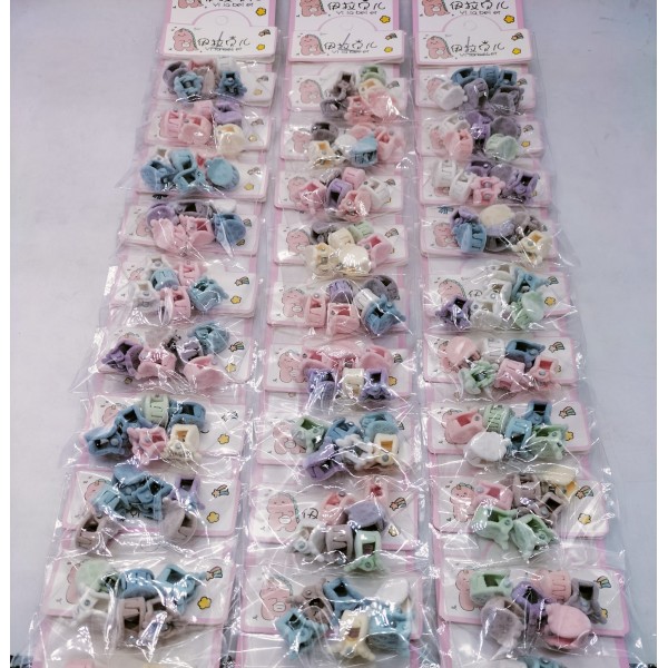 Fashion Alley Mini Hair Claw For Kids Pack Of 10 Pouch