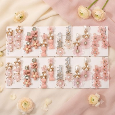 Fashion Alley flower Design Hair Pin For women Pack Of 24 Pc
