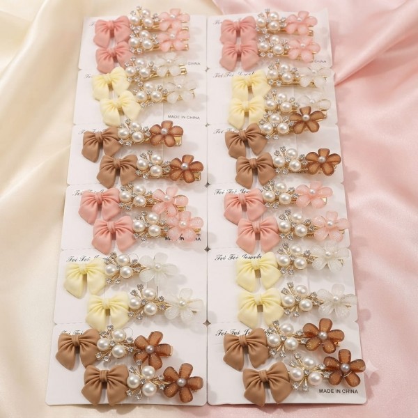 Fashion Alley bow Design Hair Pin For women Pack Of 24 Pc