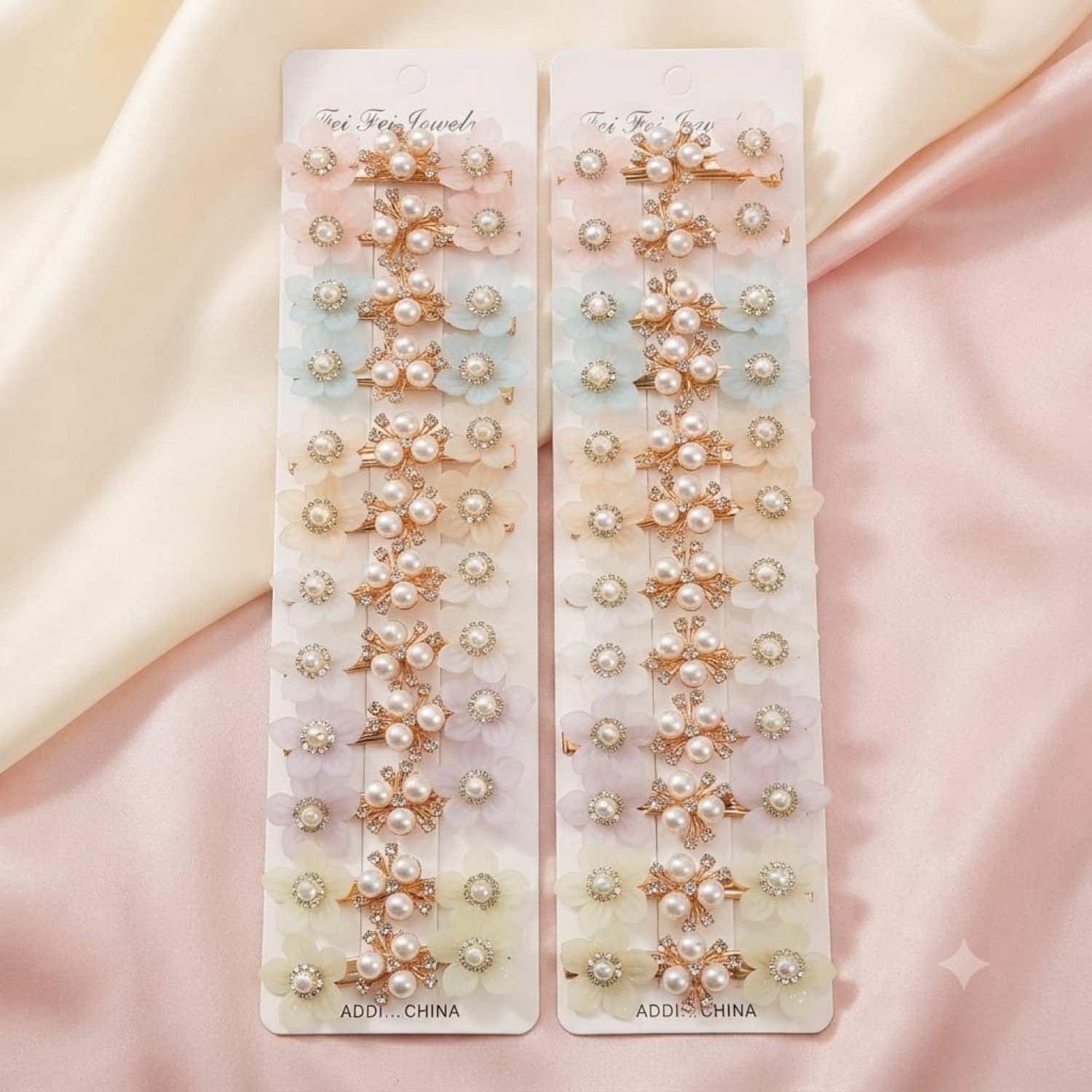 Fashion Alley flower Design Hair Pin For women Pack Of 24 Pc