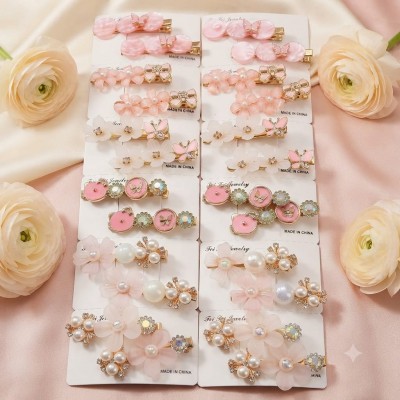 Fashion Alley flower Design Hair Pin For women Pack Of 24 Pc