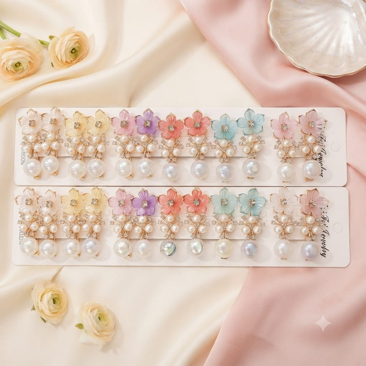 Fashion Alley flower Design Hair Pin For women Pack Of 24 Pc