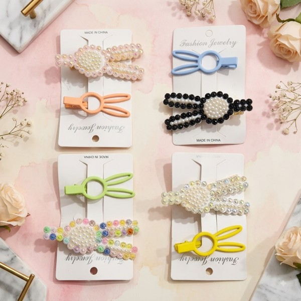 Fashion Alley Hair Pin For Kids Pack Of 12 Card