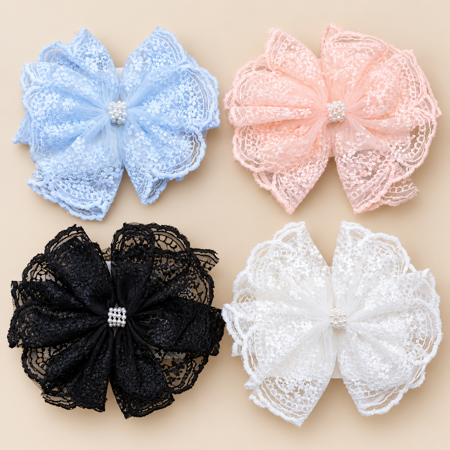 Fashion Alley Bow Design Hair Pin For kids Pack Of 12 Pc
