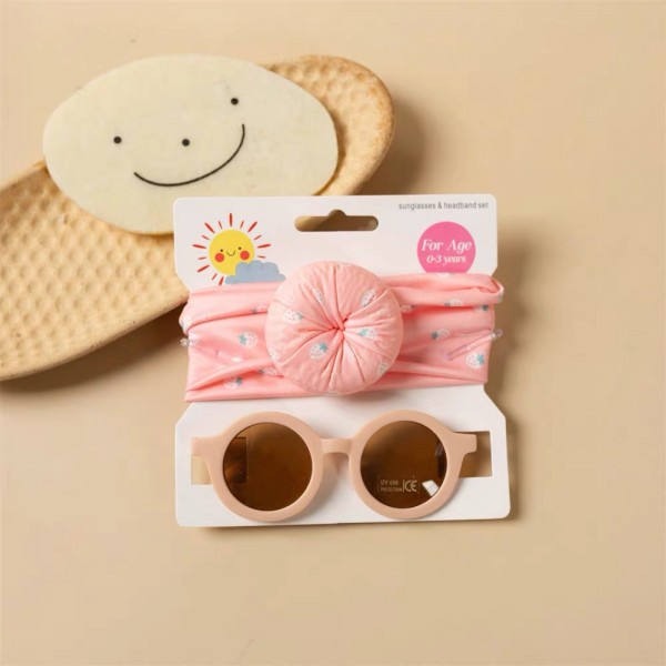 Fashion Alley New Born Baby Hair Band With Sunglass For Kids Pack Of 12 Set