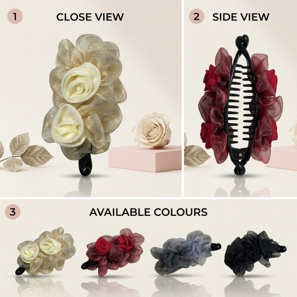 Fashion Alley 9Cm hair banana clip for women pack of 12
