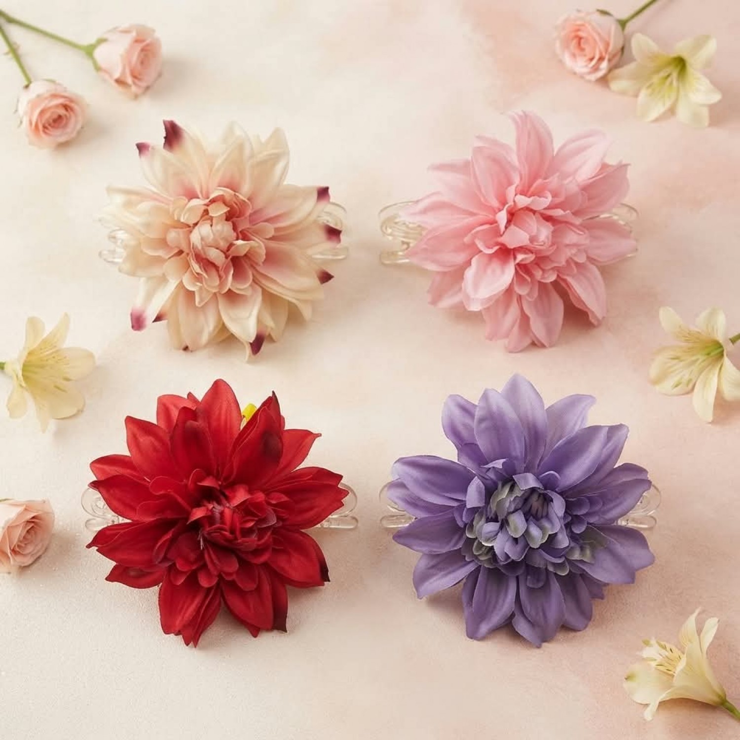 Fashion Alley Flower Juda Accessory For Women Pack of 10 Pc