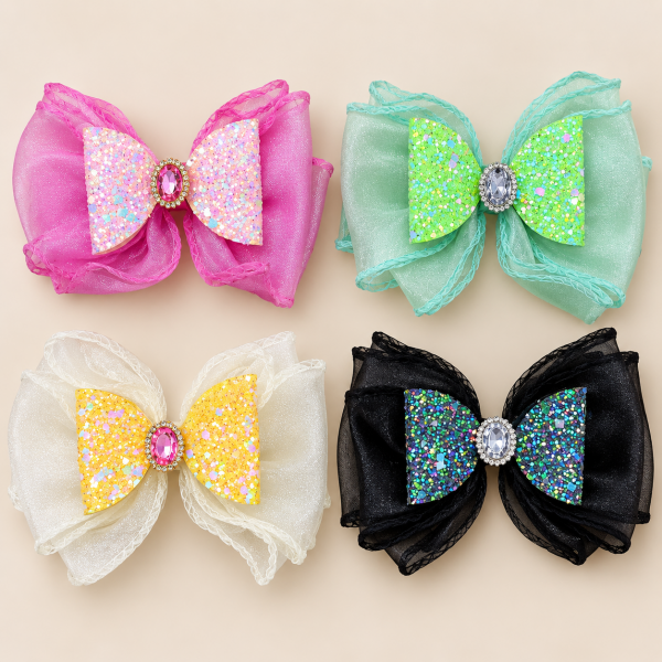 Fashion Alley Bow Design Hair Pin For kids Pack Of 12 Pc