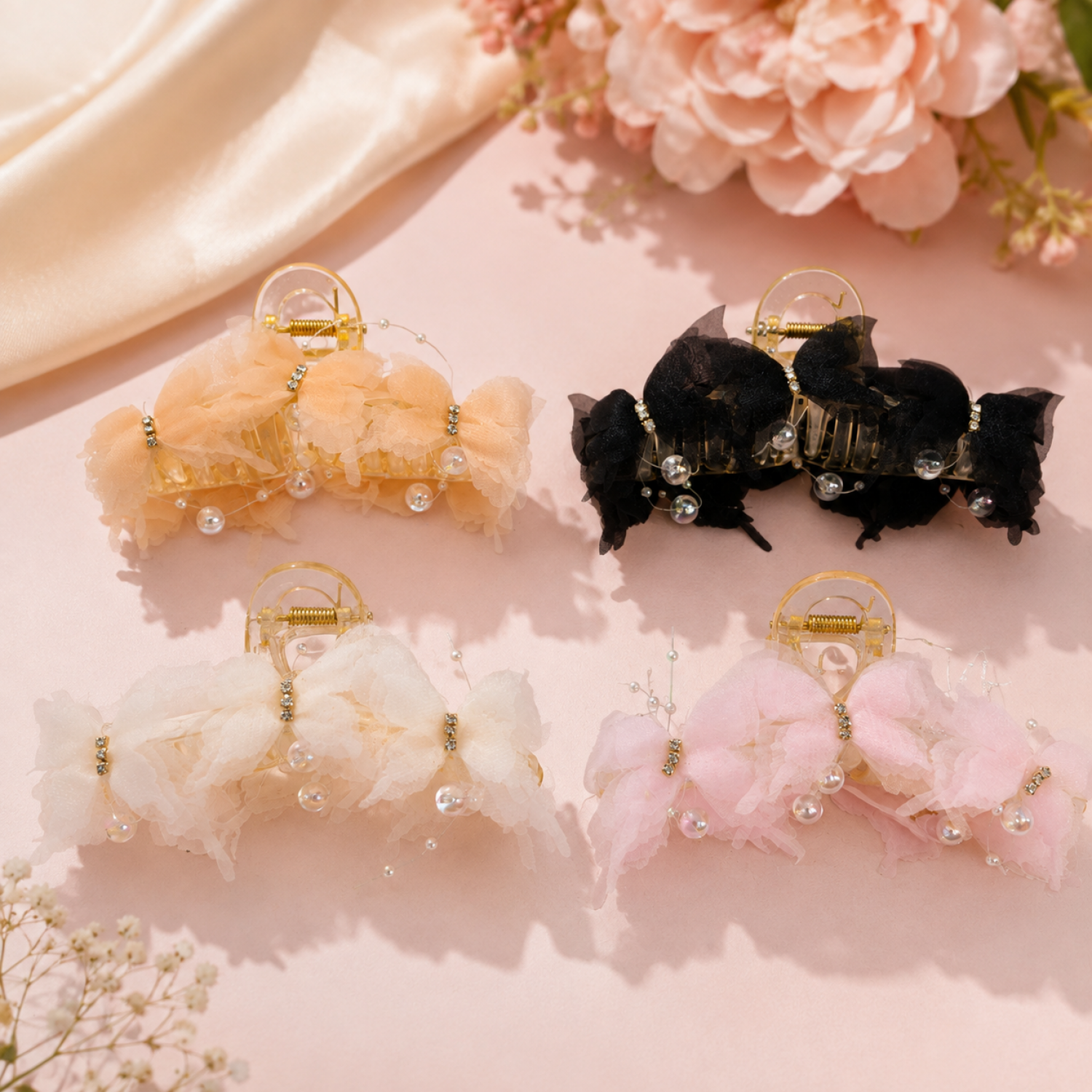 Fashion Alley 11Cm Hair Claw For Women Pack Of 12 Pc