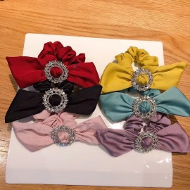 Fashion Alley Rhinestone scrunchies   ( Pack of 20 pc )