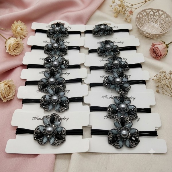 Fashion Alley Korean Rubber Band For Women [Pack Of 12]
