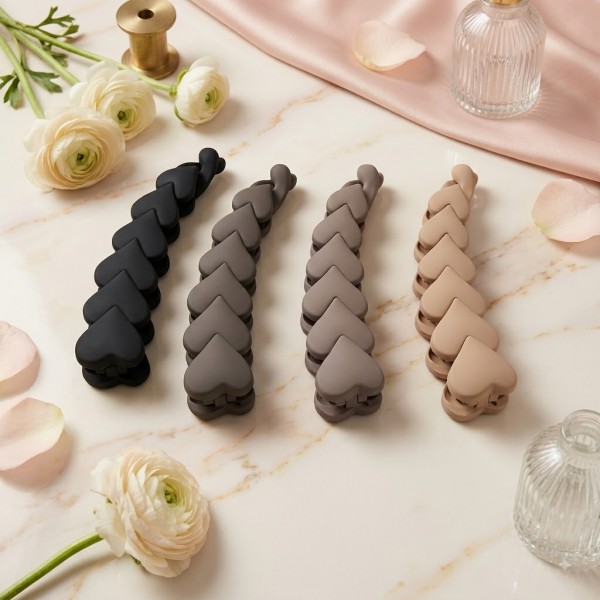 Fashion Alley Cm 10  Matte Banana Hair Clip for women Pack Of 12