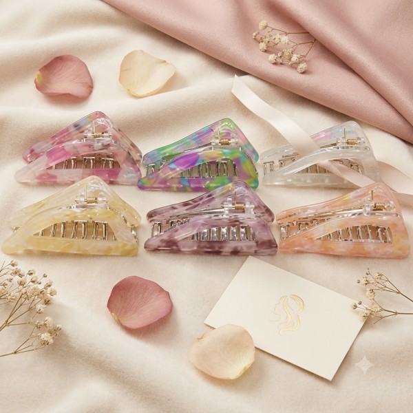 Fashion Alley 9 CM Hair Claw For Women Pack Of 12