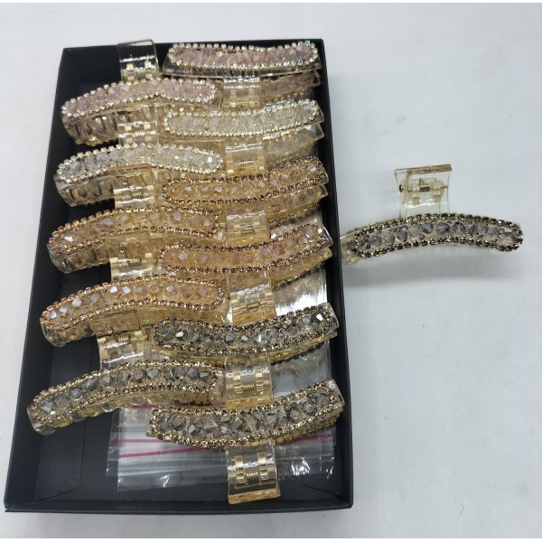 Fashion Alley 6 CM Hair Claw For Women [Pack Of 12]