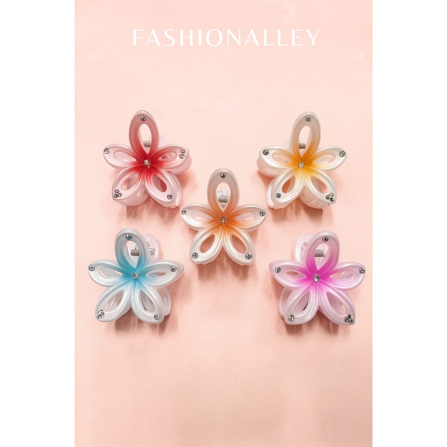 Fashion Alley 9 Cm Hair Claw For Women Pack Of 12 Pc Fashion Alley 9 Cm Hair Claw For Women Pack Of 12 Pc