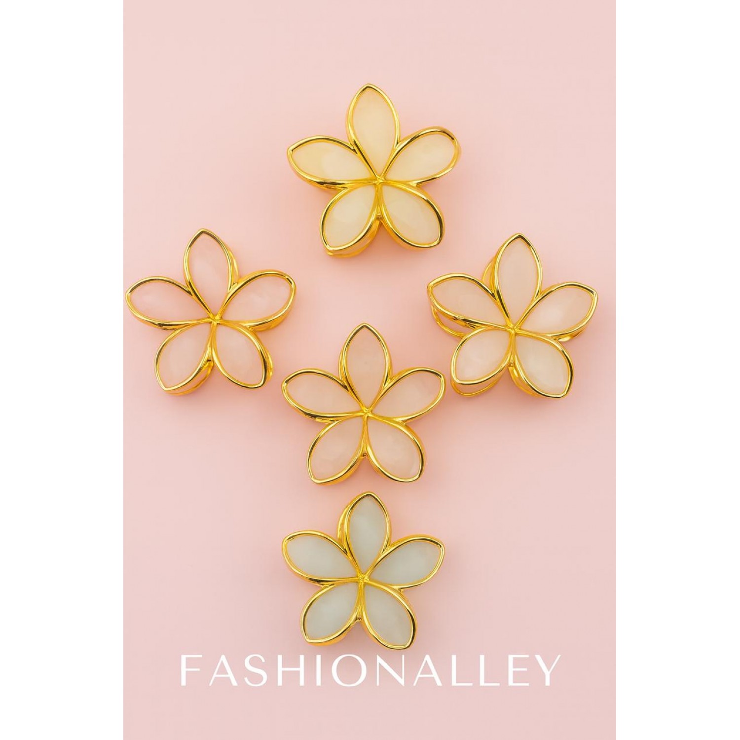 Fashion Alley 8 Cm Flower Hair Claw For Women Pack Of 12 Pc Fashion Alley 8 Cm Flower Hair Claw For Women Pack Of 12 Pc