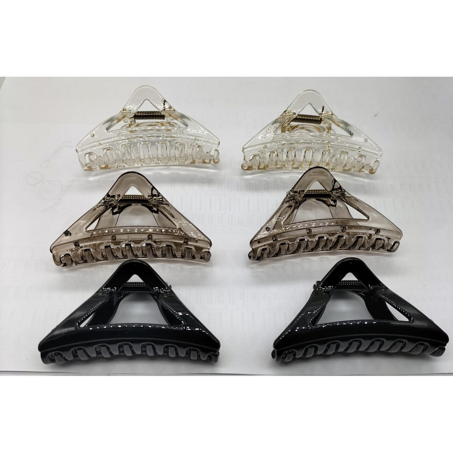 Fashion Alley 7 Cm Korean Hair Claw For Women Pack Of 12