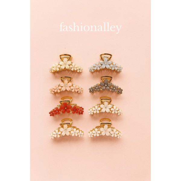 Fashion Alley 7 CM Metal Hair Claw For Women Pack Of 12 Fashion Alley 7 CM Metal Hair Claw For Women Pack Of 12