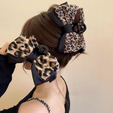 Fashion Alley 13 Cm Assorted Print Bow Hair Claw For Women Pack Of 12 Pc