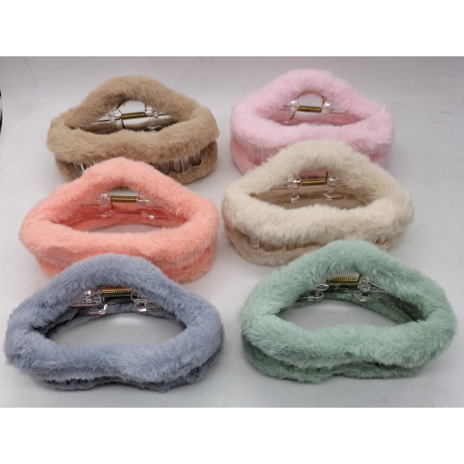 Fashion Alley 12 Cm Fur Hair Claw For Women [Pack Of 12]