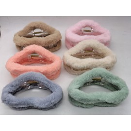 Fashion Alley 12 Cm Fur Hair Claw For Women [Pack Of 12]