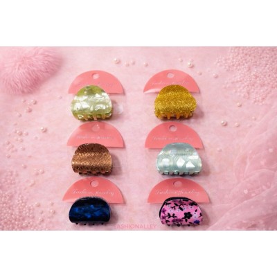 Fashion Alley 4 Cm Hair Claw For Women Pack Of 12 Pc