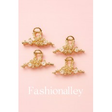 Fashion Alley 12 Cm Metal Hair Claw For Women Pack Of 12 Pc