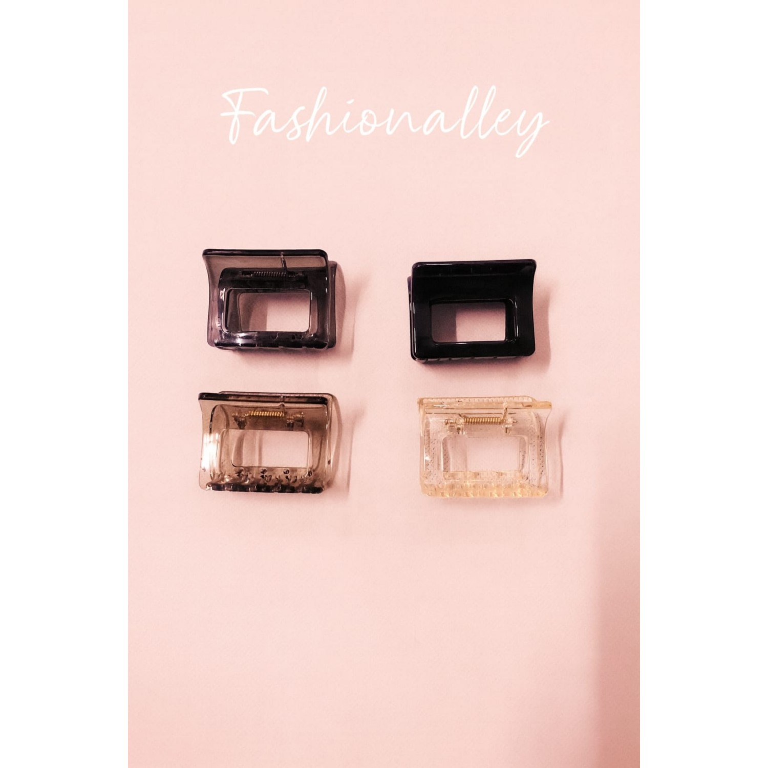 Fashion Alley 4.5 Cm Hair Claw For Women Pack Of 12 Pc