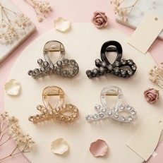 Fashion Alley 8 Cm Hair Claw For Women Pack Of 12 Pc