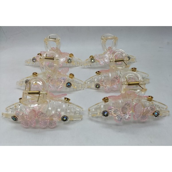 Fashion Alley 12 Cm Hair Claw For Women Pack Of 12 Pc