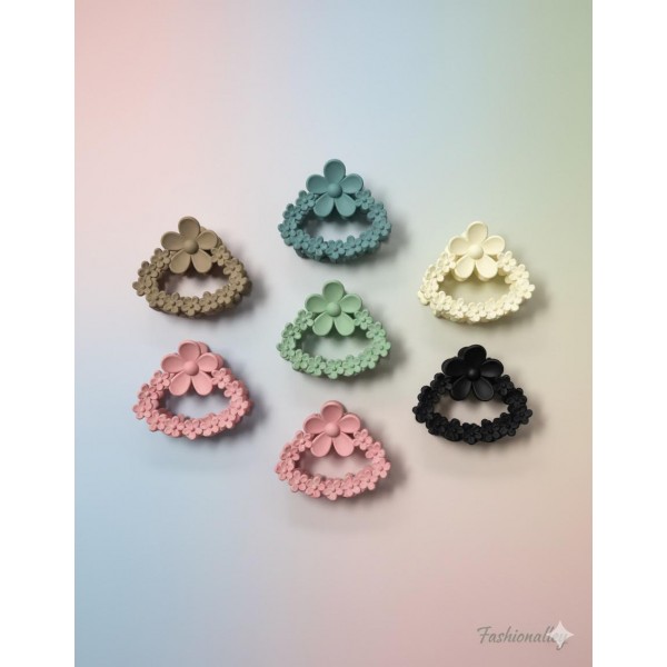 Fashion Alley 6 CM Matt Hair Claw For Women Pack Of 12