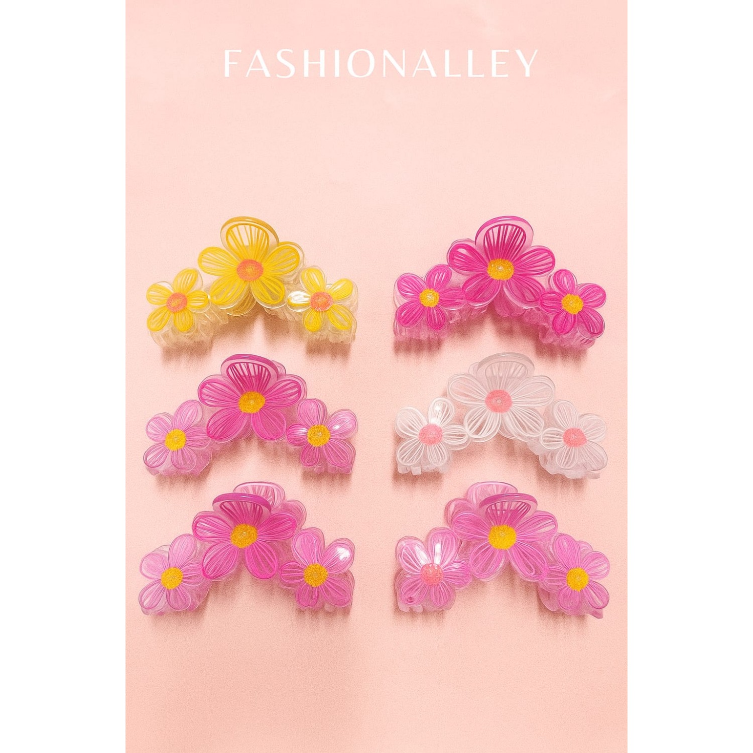 Fashion Alley 10 Cm Hair Claw For Women Pack Of 12 Pc Fashion Alley 10 Cm Hair Claw For Women Pack Of 12 Pc