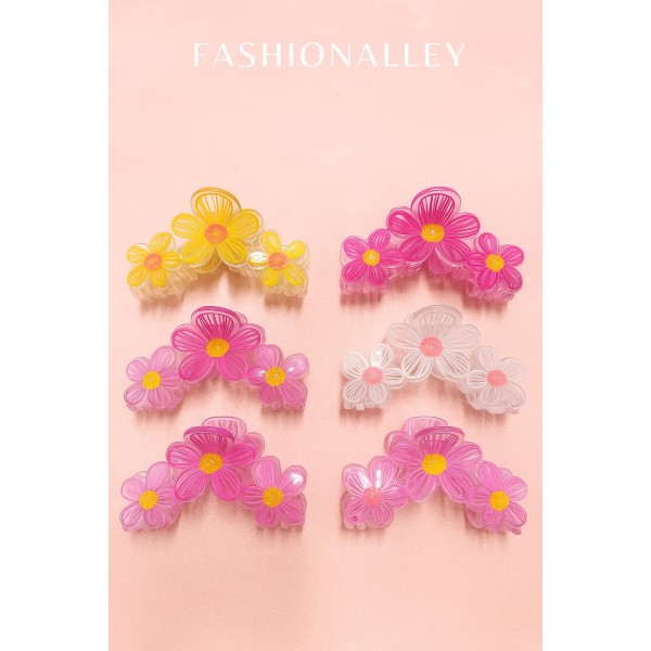 Fashion Alley 10 Cm Hair Claw For Women Pack Of 12 Pc