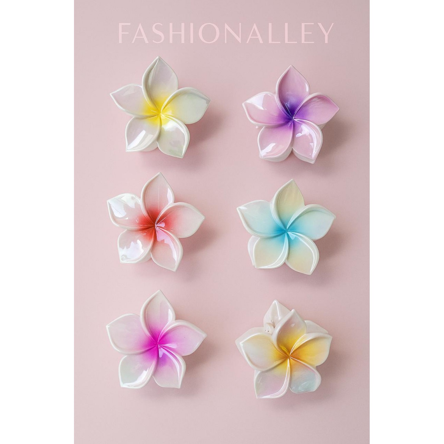 Fashion Alley 8 Cm Flower Hair Claw For Women Pack Of 12 Pc Fashion Alley 8 Cm Flower Hair Claw For Women Pack Of 12 Pc