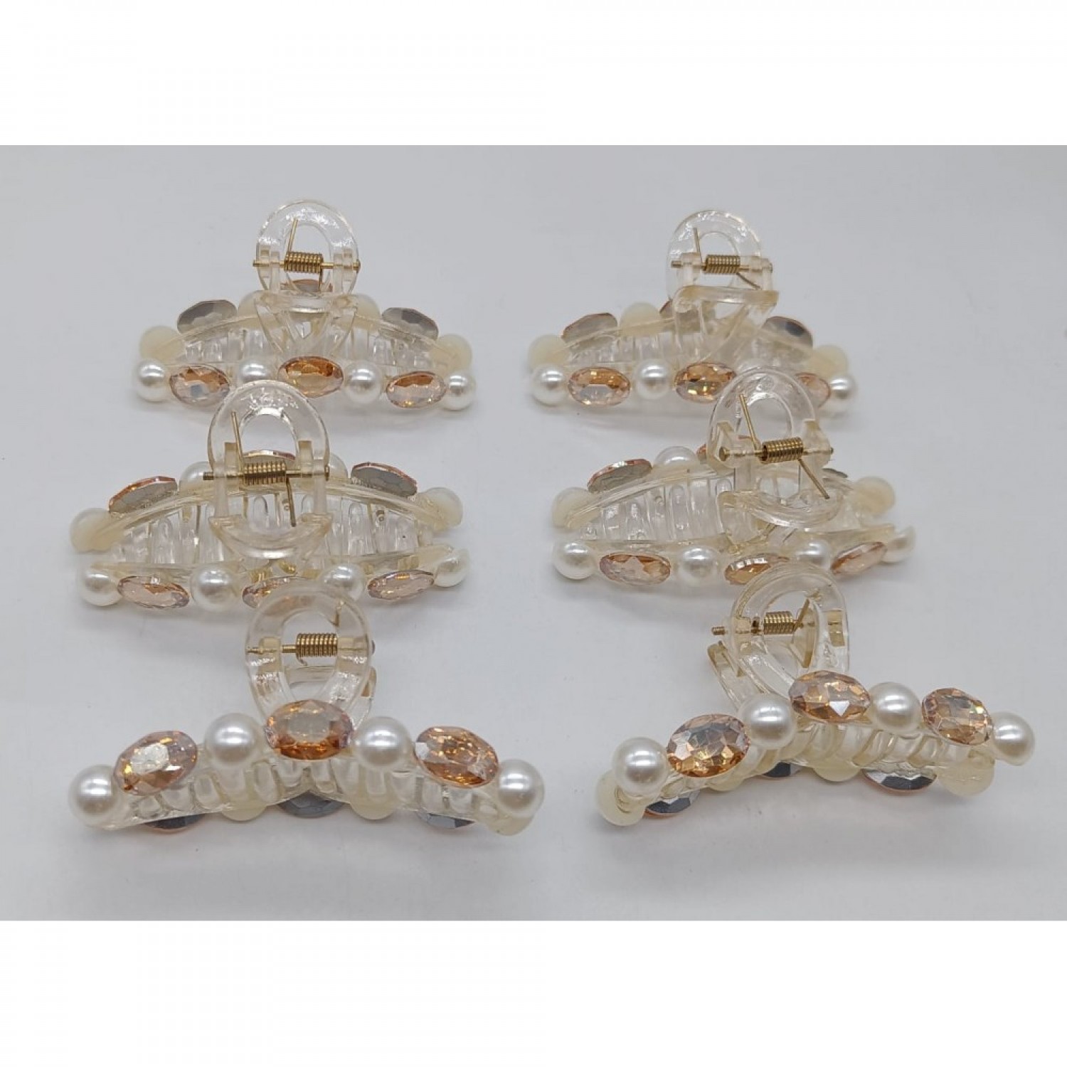 Fashion Alley 8cm Stone Hair Claw [Pack Of 12]