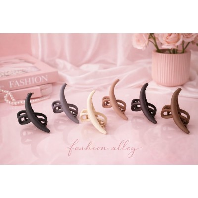 Fashion  Alley 13 Cm Matt Hair Claw For Women Pack Of 12 Pc