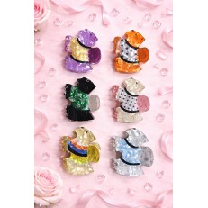 Fashion Alley 8 Cm Hair Claw For Women Pack Of 12 Pc