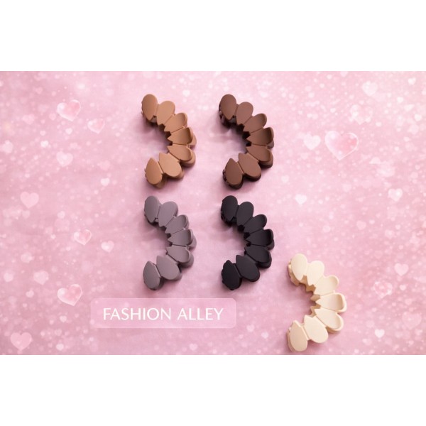 Fashion Alley 11 Cm Matt Hair Claw For Women Pack Of 12