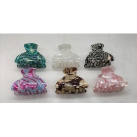 Fashion Alley 4.5 Cm Hair Claw For Women Pack Of 12 Pc
