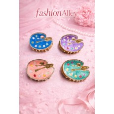 Fashion Alley 6 CM Metal Hair Claw For Women Pack Of 12