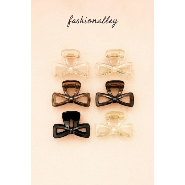 Fashion Alley 5 Cm Hair Claw For Women Pack Of 12 Pc