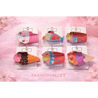 Fashion Alley 8 Cm Hair Claw For Women Pack Of 12 Pc