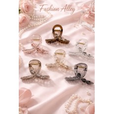 Fashion Alley 8 Cm Flower Hair Claw For Women Pack Of 12 Pc