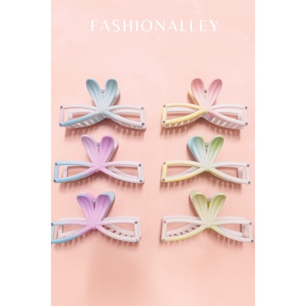 Fashion Alley 11 Cm Matt Hair Claw For Women Pack Of 12 Pc