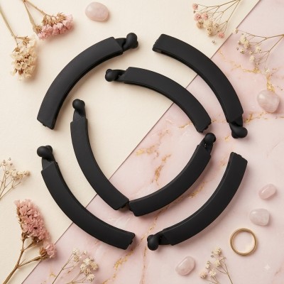 Fashion Alley 8 Cm Banana Clip For Women Pack Of 12 Pc