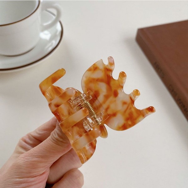 Fashion Alley Assorted Design 4 CM Butterfly Hair Claw For Women [Pack Of 12]