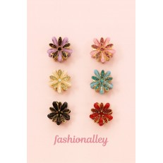 Fashion Alley 3.3 Cm Metal Hair Claw For Women Pack Of 12 Pc