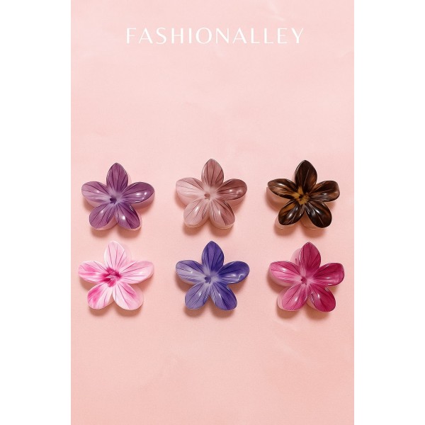 Fashion Alley 8 Cm Hair Claw For Women Pack Of 12 Pc Fashion Alley 8 Cm Hair Claw For Women Pack Of 12 Pc