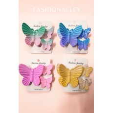 Fashion Alley 7 CM Matt Hair Claw For Women Pack Of 6 Pc Set